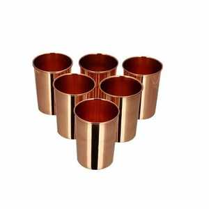 <b>Set</b> Of 2 Pure Copper Water <b>Glass</b> With Hammered Finished Drink Ware Utility Healthy Ayurveda Benefits Tableware Copper <b>Glass</b> - Product Image 3