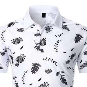 Nouveaux polos classiques pour hommes à séchage rapide, motif uni, toile, manches courtes, streetwear, vente en gros - Product Image 3