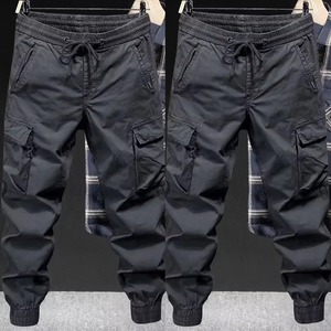 Trendy Casual Breathable Cotton Flame Retardant Work Pants Loose <b>Cuffed</b> Solid Color Men's American Style Loose Fit <b>Trousers</b> for - Product Image 5