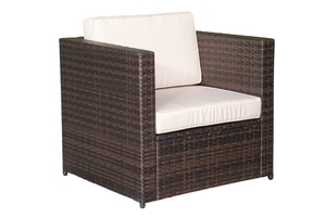 High Quality Modern Premium All-Weather Durable Rattan Steel Tempered Glass Sofa Set Coffee Table Waterproof Polyester Cushion - Product Image 3