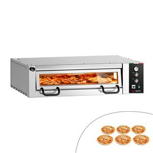 Four à pizza électrique - Simple plaque chauffante - Plateau en pierre réfractaire - 6 x 34 cm (13,4 po) - Commandes mécaniques - Jusqu'à 450°C - Product Image 1