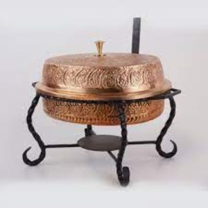 Réchaud de buffet vintage en aluminium de style antique avec bec verseur pour les services de restauration et d'accueil haut de gamme - Product Image 2