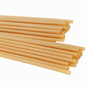 Pailles jetables en canne à sucre de 8,5 pouces pour smoothies, compostables, écologiques, pailles jumbo pour thé au lait à bulles - Product Image 3