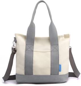 Bolsas de lona de algodón bohemias al por mayor, bolsas pequeñas de regalo con cremallera y cadenas, bolsas de mensajero para mujer de gran capacidad - Product Image 2