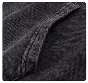 100% coton surdimensionné soleil délavé à l'acide sweat à capuche streetwear bases coton mélangé Vintage lavage à l'acide sweat à capuche pour hommes - Product Image 5