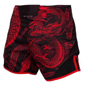 Breathable Make Your Own design <b>men</b> <b>Red</b> Color MMA <b>shorts</b> polyester fabric quick dry MMA fight <b>short</b> Wholesale Good Material - Product Image 1