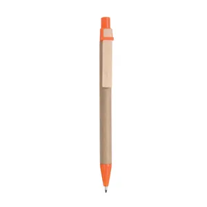 Clip per Penna Promozionale Ecologica in Cartone con Finitura in Legno - Product Image 1