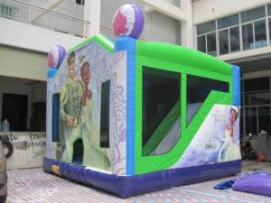 Inflatable PVC 4-in-1 Jumping Castle with <b>Basketball</b> <b>Hoop</b> for Universal Use - Product Image 2
