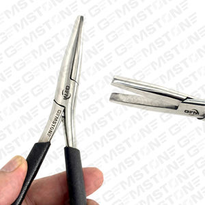 Alicates para Extensiones de Cabello de Acero Inoxidable de 7 Pulgadas con Boca Plana, Mango Antideslizante Negro, Acabado Plateado, Herramientas Duraderas y Reutilizables - Product Image 6