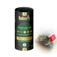 Thé Minceur Herbal OEM & ODM à Marque Privée pour la Perte de Poids avec Thé Vert & Feuille de Séné, Faible en Gras et Sans Sucre