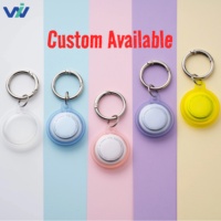 Étui en TPU étanche à couverture intégrale pour Airtag, traceur GPS anti-perte, protection à 360°, couleurs personnalisées, porte-clés en métal pour chiens et enfants