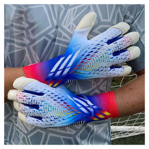 Gants de gardien de but de football pour hommes, uniforme, fermeture à scratch autour du poignet, protection supplémentaire des doigts, gants d'entraînement OEM - Product Image 2