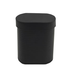 Boîte en métal personnalisée couleur noire avec couvercle pot de stockage au design moderne antique pour ustensiles de cuisine décoratifs faits à la main - Product Image 6