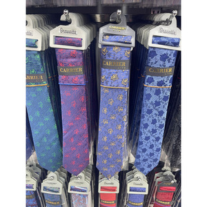 Cravate en soie tissée de haute qualité pour hommes Vente en gros Polyester bon marché - Product Image 5