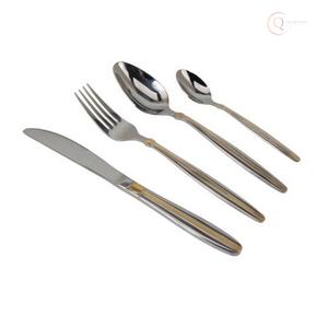 Ensemble de couverts de luxe en acier inoxydable pour la maison et les dîners de fête |   Vaisselle moderne écologique avec des couleurs personnalisées - Product Image 5