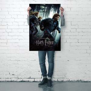 Póster de Estilo Moderno de Harry Potter y las Reliquias de la Muerte 1, Hecho de Papel para Decoración de Pared - Product Image 3