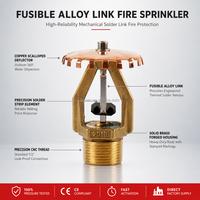 Tête d'incendie en alliage de cuivre personnalisée K80 de l'usine Kunan pour les systèmes de protection incendie