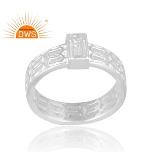 Anillo de piedras preciosas Cz Natural de plata 925 más vendido, joyería personalizada para mujer, regalo para ella - Product Image 2