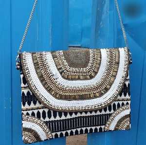 Pochette bohème multifonction faite à la main, vente en gros, sac à main bohème écologique pour femmes, fête, mariage, voyage et événements décontractés - Product Image 6