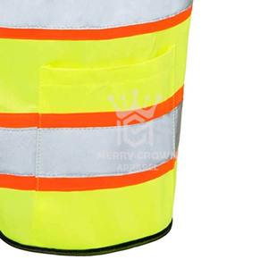Veste de sécurité réfléchissante haute visibilité, vente en gros, grande taille, antistatique, imperméable, en polyester, pour travaux de construction - Product Image 6
