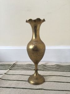 Wholesale Antiqued Brass Flower Vase New Bohemian Style Customizable Logo for Tabletop Wedding Decorations <b>Tall</b> Design - Product Image 3