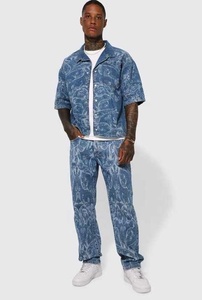 กางเกงยีนส์เข้ารูปทันสมัยสำหรับผู้ชายกางเกงยีนส์มีสไตล์ทนทานเหมาะสำหรับชุดลำลองกิจกรรมกลางแจ้งและสวมใส่ทุกวัน - Product Image 4