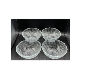 ชามแก้วใสสำหรับใส่ผลไม้ใช้ในชีวิตประจำวันชามใส่ป๊อปคอร์นแบบโค้งมน - Product Image 1