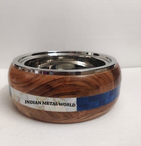 Olla caliente de acero inoxidable de alta calidad para servidor de alimentos de diseño estándar con olla caliente de nácar martillada para artículos de hotel - Product Image 5