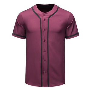 Camiseta de Béisbol Personalizada con Botones, Uniforme Deportivo para Hombre en Tallas Grandes, Transpirable y de Secado Rápido - Product Image 1