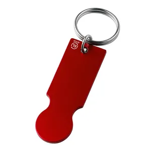 Portachiavi e Moschettoni Promozionali in Alluminio Riciclato Eco-Friendly con Porta Token - Product Image 3