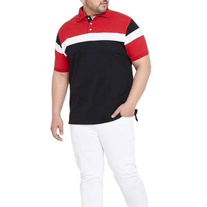 Polo décontracté à manches courtes pour hommes 100% coton mode d'été avec impression personnalisée motif solide coupe régulière - Product Image 2
