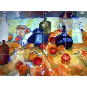 Arte ruso Verano Frutas Mármol Cerámica Azulejo Mural Muebles de cocina para ducha Backsplash - Product Image 1