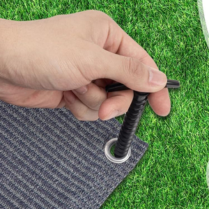 Tapis de <span class=keywords><strong>camping</strong></span> extérieur de 9x12 pieds imperméable à l'eau résistant à la déchirure HDPE grand patio terrasse véranda RV auvent tapis de <span class=keywords><strong>camping</strong></span> en plastique paille - Product Image 3