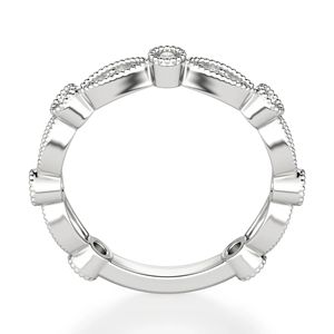 Anillo de Boda Eternity con Diamantes Cultivados en Laboratorio de Corte Redondo, Estilo Elegante para Mujer, Marca RITZIN - Product Image 4