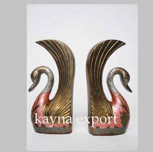 Gold Plated Pillar <b>Bookend</b> Best Quality Metal Handicraft Casting <b>Bookend</b> Manufacture and Supplier - Product Image 4