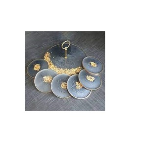 <b>Resin</b> Customized Cake Stand with coaster and Dessert Round Coaster Stand Epoxy <b>Resin</b> <b>Silicone</b> Tray <b>Molds</b> for Selling - Product Image 1