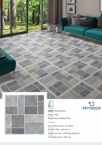 Carreaux de porcelaine extérieurs de luxe environnementaux écologiques de planches de plancher de conception de tuile grise de 600x600mm - Product Image 5