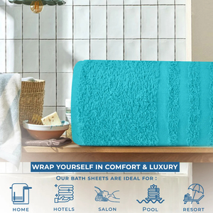 Offre Spéciale MultiTex International 100% coton grande serviette de bain rectangulaire écologique compressé couleur unie à séchage rapide Top hôtel - Product Image 2