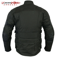 Blouson de moto coupe-vent en Cordura pour garçons avec protection corporelle certifiée CE pour une utilisation toute saison
