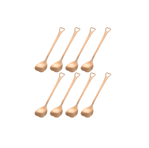 Cuchara de té y café de acero con espejo, cuchara de mesa de grado alimenticio, regalos, cuchara de Bar de diseñador antiguo creativo, cuchara de vajilla de cocina - Product Image 6