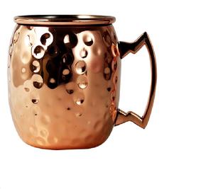 แก้วทองแดงเซรามิกสีทองแดงมอสโกมิวล์ดีไซน์ใหม่สำหรับค็อกเทลแก้วมักทำจากทองแดงมอสโกมิวล์เป็นมิตรต่อสิ่งแวดล้อม - Product Image 6