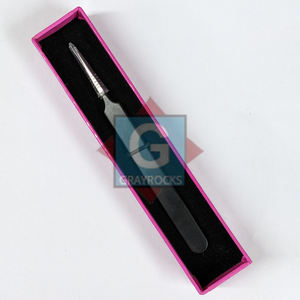 Pinzas de pestañas de alta calidad Pinzas de extensión de pestañas de etiqueta privada de acero inoxidable - Product Image 2