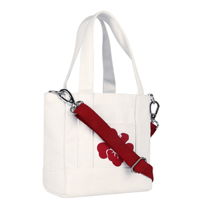 Ecofriendly Fabric Customized Fashion Leather Handle <b>Large</b> Printed Body Fabric Cotton <b>Canvas</b> Tote Shopping Bag for USA - Product Image 5