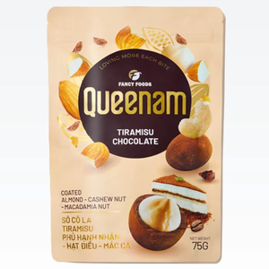 Dragee Factory Vente en gros de haute qualité HALAL OEM Bonbons en-cas 75G Tiramisu Chocolat Amande Cajou Noix Macadamia Alimentaire - Product Image 1