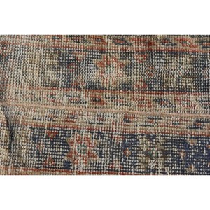 Tapis turc 1,2x3,2 pieds, bleu rouge, tapis oriental en laine vintage - Product Image 5