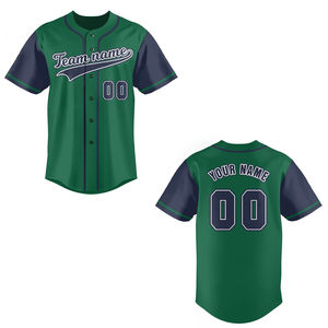 Maillot de Baseball vierge de haute qualité pour hommes dernière conception prix de gros maillots de Baseball vierges 100% Polyester hommes maillot de Baseball - Product Image 6