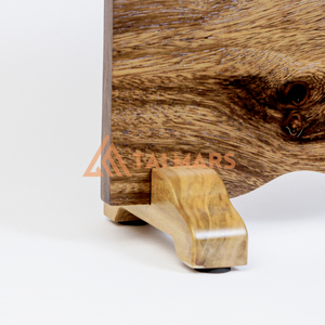 Bloc de couteaux en bois d'acacia naturel avec aimants puissants Présentoir à couverts double face pour support de rangement Support amélioré - Product Image 2