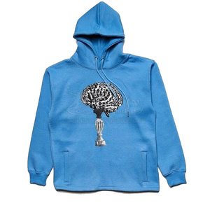 Vente directe d'usine sweat à capuche imprimé bouffant léger pour hommes Logo personnalisé tenue décontracté d'hiver haute qualité 100% coton polaire - Product Image 1