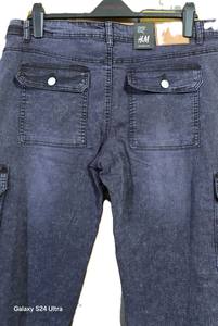 Pantalon cargo personnalisé pour hommes, extérieur, velours, coque souple avec ceinture multi-poches - Product Image 2