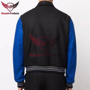 แจ็กเก็ตแบบเลตเตอร์แมนสำหรับวิทยาลัยเบสบอลมหาวิทยาลัยแจ็กเก็ตระบายอากาศได้ดีดีไซน์ใหม่มีสไตล์พร้อมปกตั้ง - Product Image 5